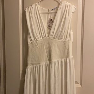 Zara NWT white maxi dress